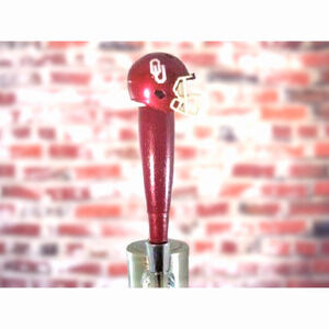 NCAA Oklahoma Sooners Beer Tap Handle Kegerator Football Brew Ale OU Boomer